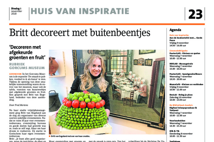 Britt decoreert met buitenbeentjes